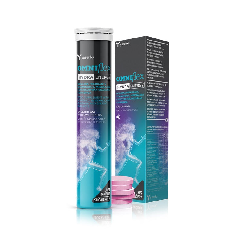 Yasenka OMNIflex Hydra Energy 20 šumećih tableta