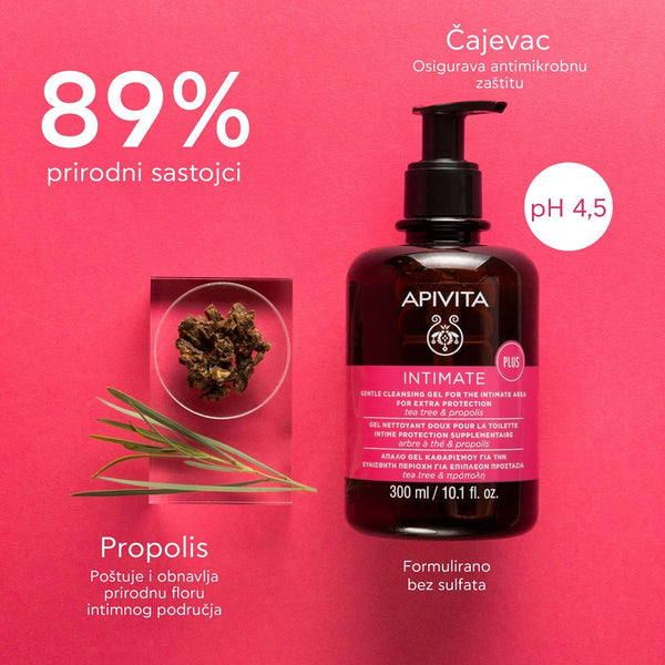 Apivita nježni gel za pranje intimnog područja za dodatnu zaštitu 300 ml