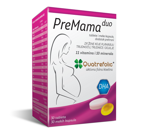 PreMama DUO Quatrefolic tablete i meke kapsule 60 komada