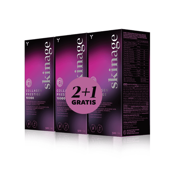 Yasenka skinage COLLAGEN PRESTIGE 10000, 500 ml 2+1 GRATIS