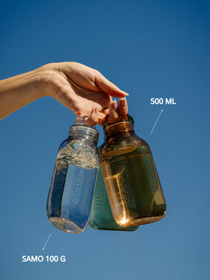 Equa Flat plastična boca Amber 500 ml