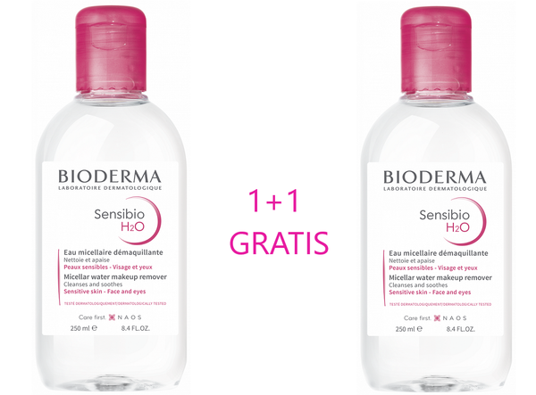 BIODERMA Sensibio H2O micelarna voda 250 ml 1+1 GRATIS