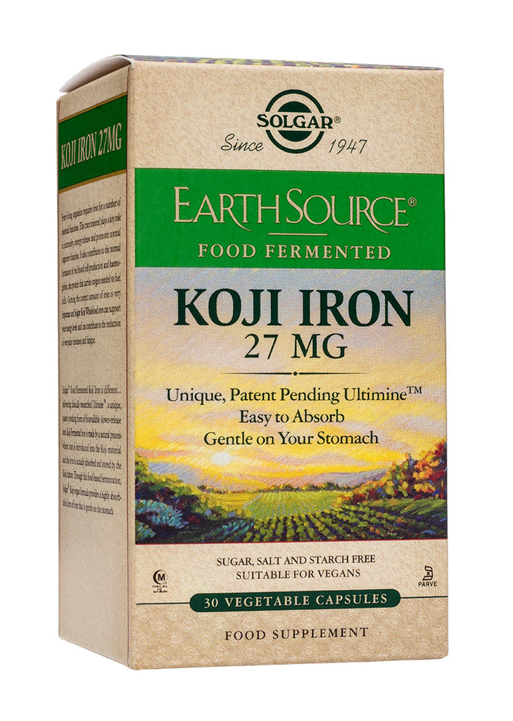 Solgar Earth Source Koji Iron 27 mg 30 kapsula (ROK:31.07.2024.)