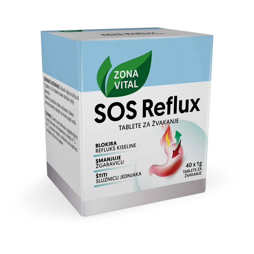 Zona Vital SOS Reflux 40 tableta za žvakanje
