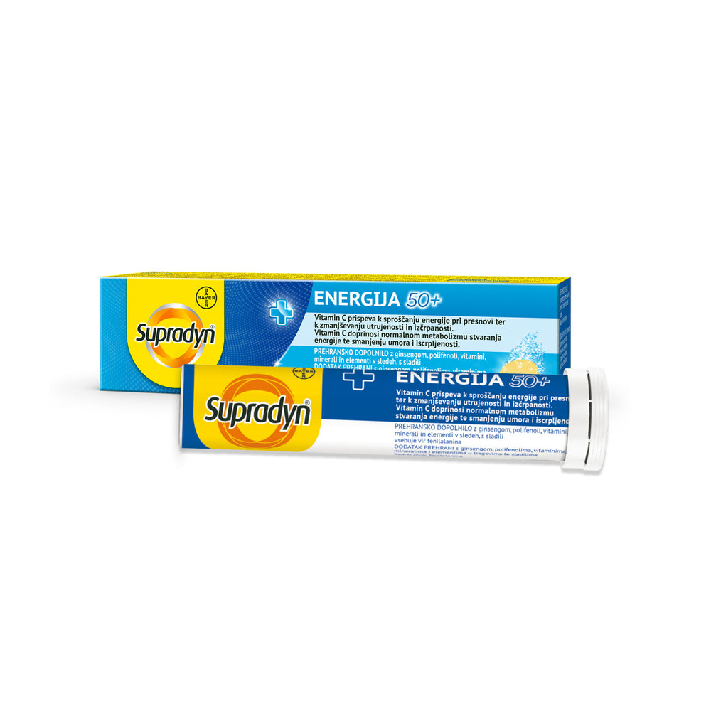 Supradyn 50+ energija 15 šumećih tableta