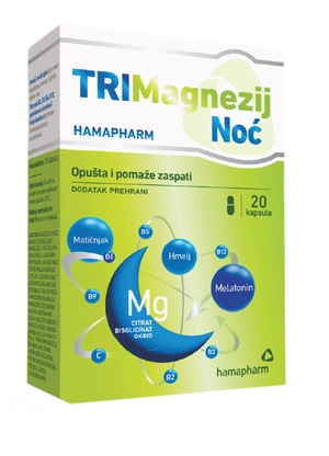 Hamapharm TRIMagnezij Noć Hamapharm 20 kapsula
