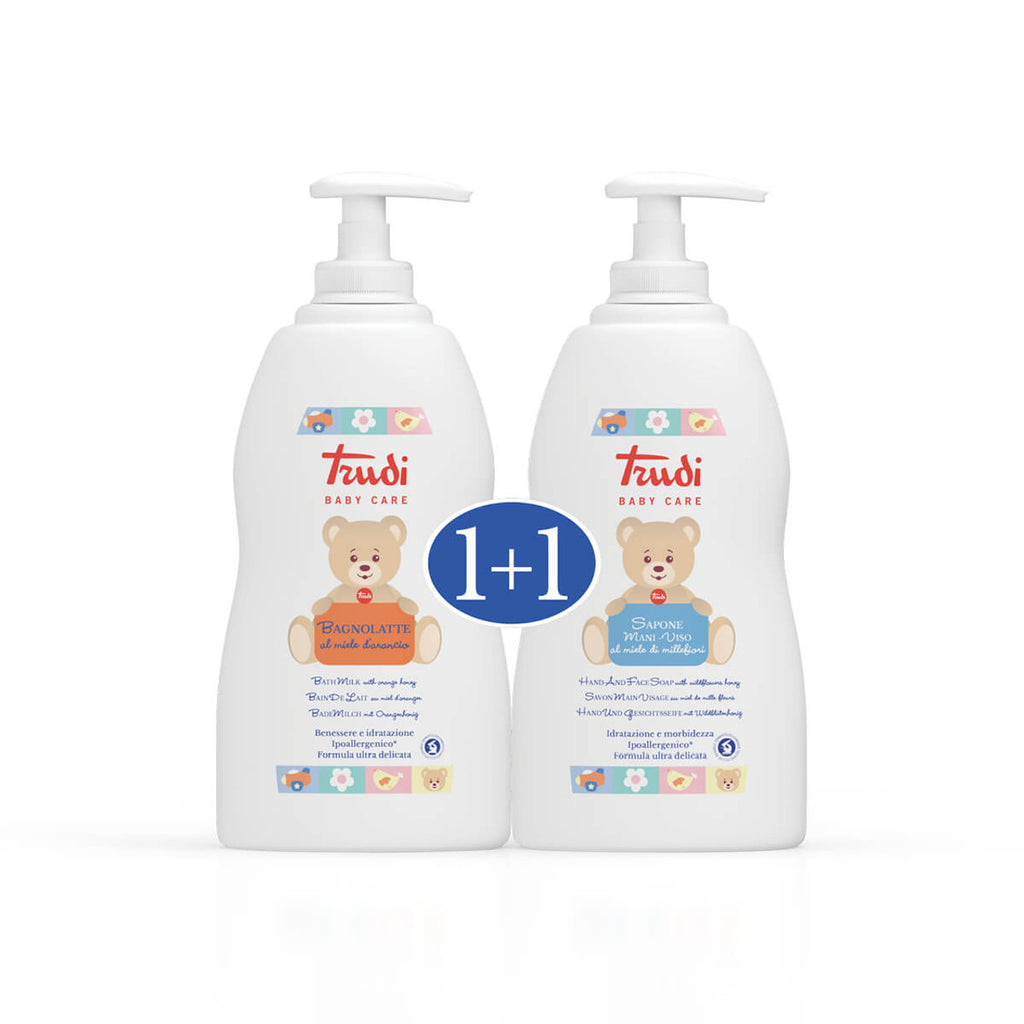 Trudi Mliječna kupka 500 ml + Gel za ruke i lice s cvjetnim medom 500 ml