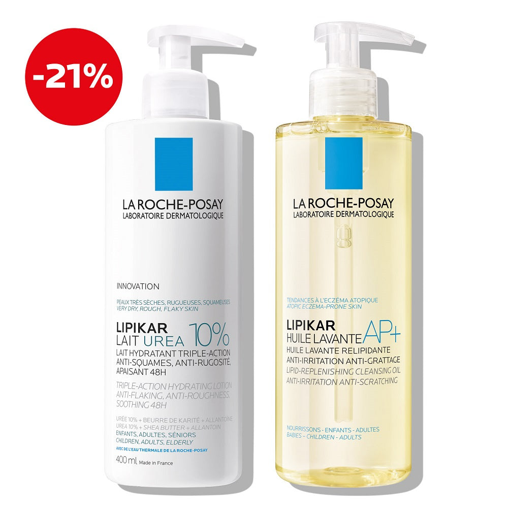 La Roche-Posay Lipikar hidratantna rutina za suhu, hrapavu kožu s 10% uree