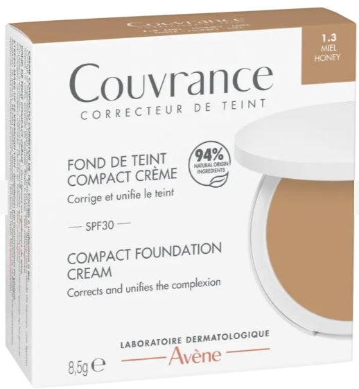 Avene Couvrance kompaktna obojena krema SPF30 - 1.3 HONEY 8,5 g