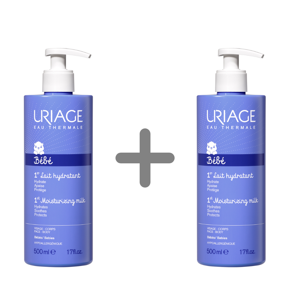 Uriage 1er Bebe Prvo hidratantno mlijeko 500 ml 1+1 GRATIS
