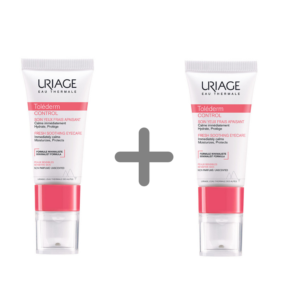 Uriage Tolederm Control umirujuća krema za područje oko očiju, 15 ml 1+1 GRATIS