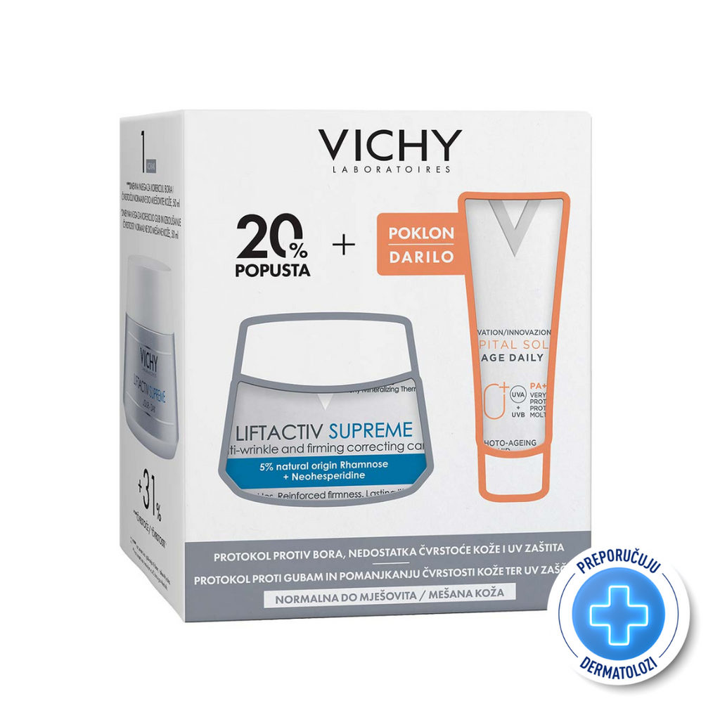 Vichy Protokol za korekciju bora i UV zaštitu normalne do mješovite kože