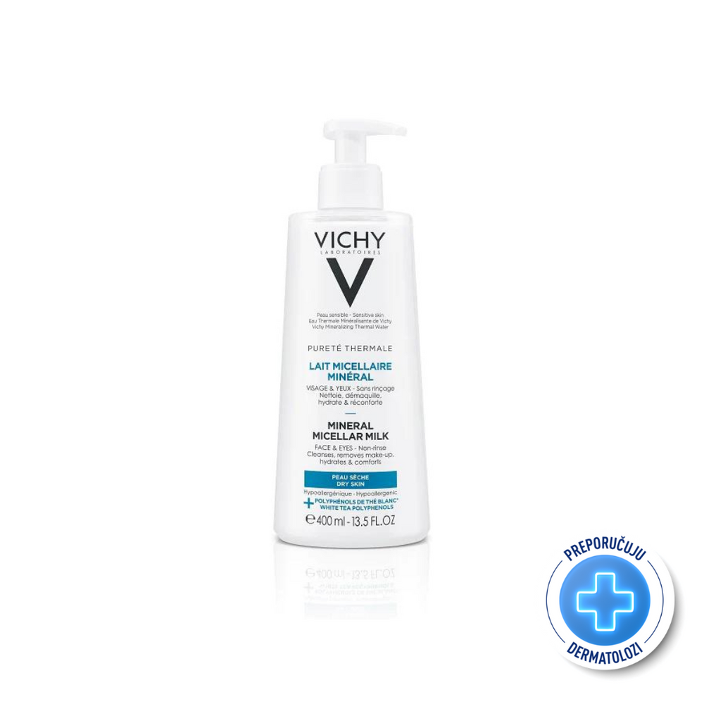 Vichy Purete Thermale Mineralizirano micelarno mlijeko - suha koža 400 ml