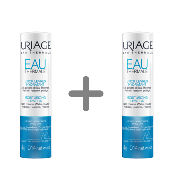 Uriage EAU THERMALE hidratantni stik s Uriage termalnom vodom u prahu 4 g 1+1 GRATIS