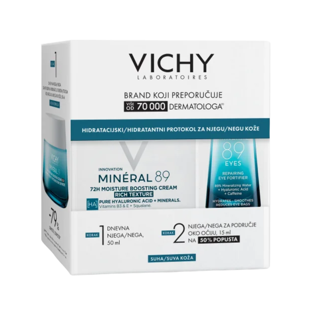 Vichy Mineral 89 Bogata krema + Mineral Eyes PROMO