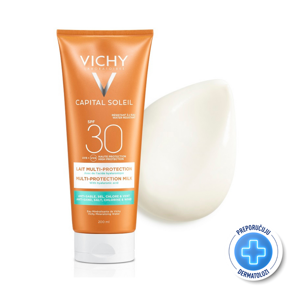 Vichy CAPITAL SOLEIL Multi-protection mlijeko SPF30 - Visoka zaštita 200 ml