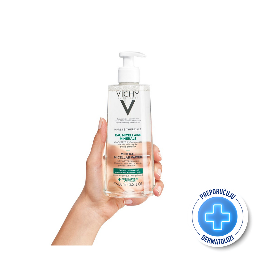 Vichy Purete Thermale Mineralizirana micelarna vodica - mješovita do masna koža 400 ml