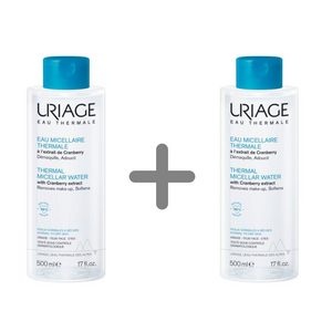 Uriage Micelarna voda za čišćenje normalne do suhe kože 500 ml 1+1 GRATIS