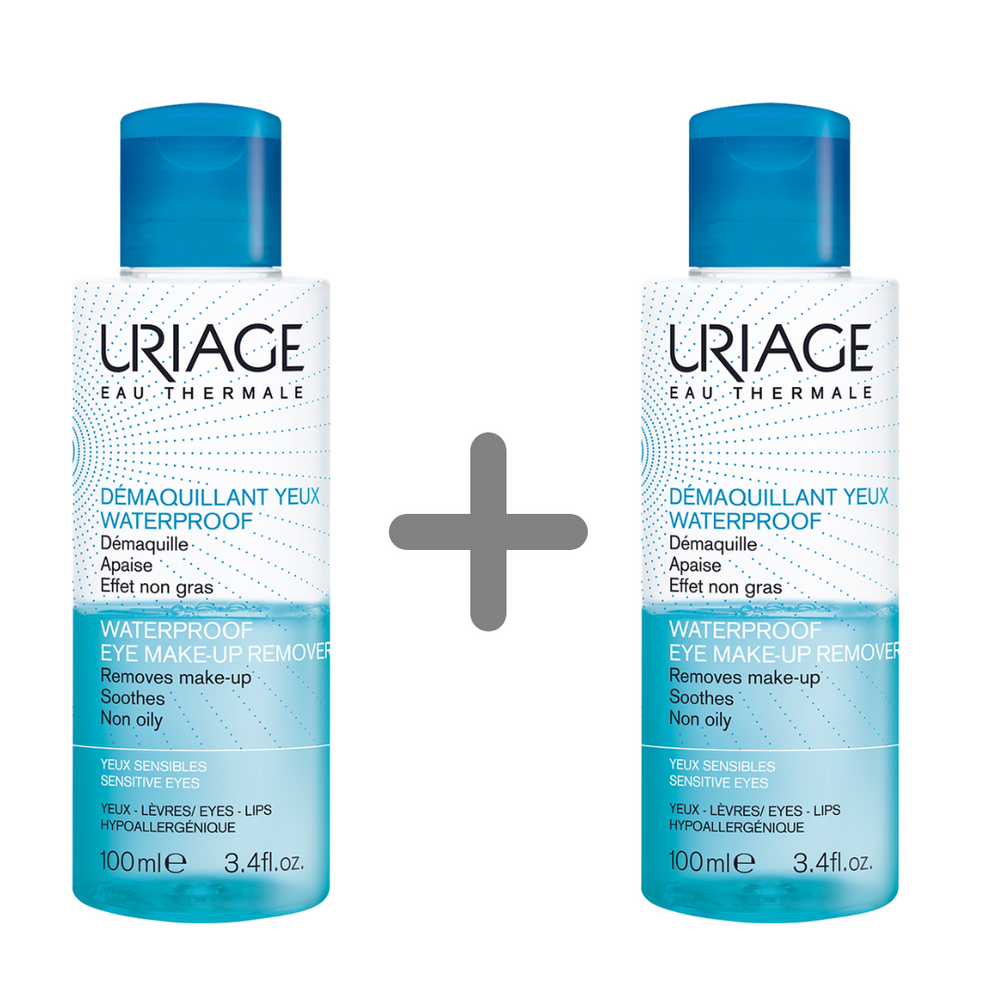 Uriage čistač za uklanjanje vodootporne šminke 100ml 1+1 GRATIS
