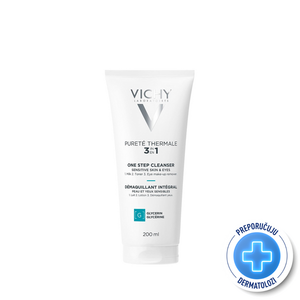 Vichy Pureté Thermale 3u1 krema za čišćenje lica, 200 ml