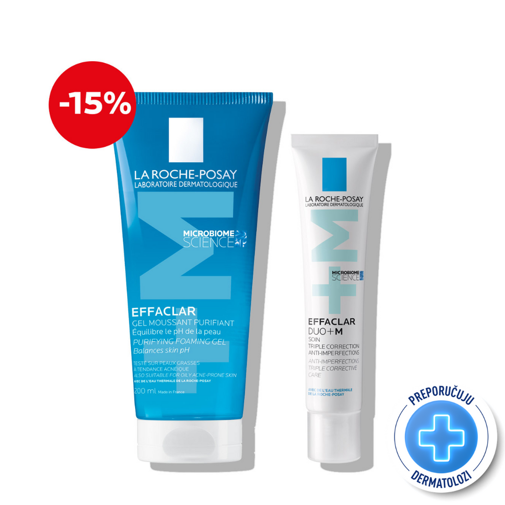 La Roche-Posay EFFACLAR Protokol za kožu sklonu aknama i nepravilnostima (čišćenje i njega)
