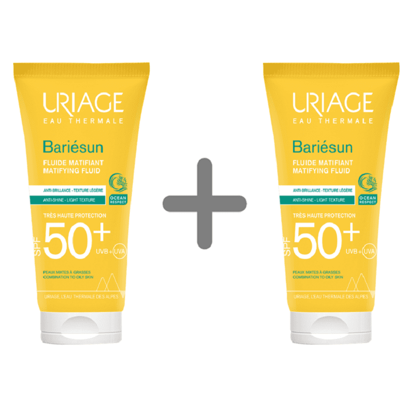Uriage Bariesun mat fluid SPF50+ 50ml 1+1 GRATIS