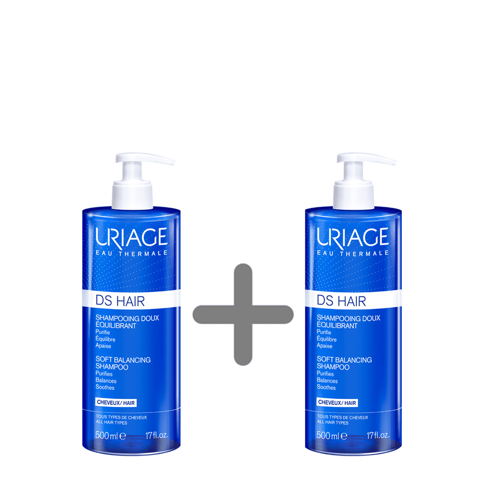 Uriage D.S. HAIR nježni šampon 500ml 1+1 GRATIS