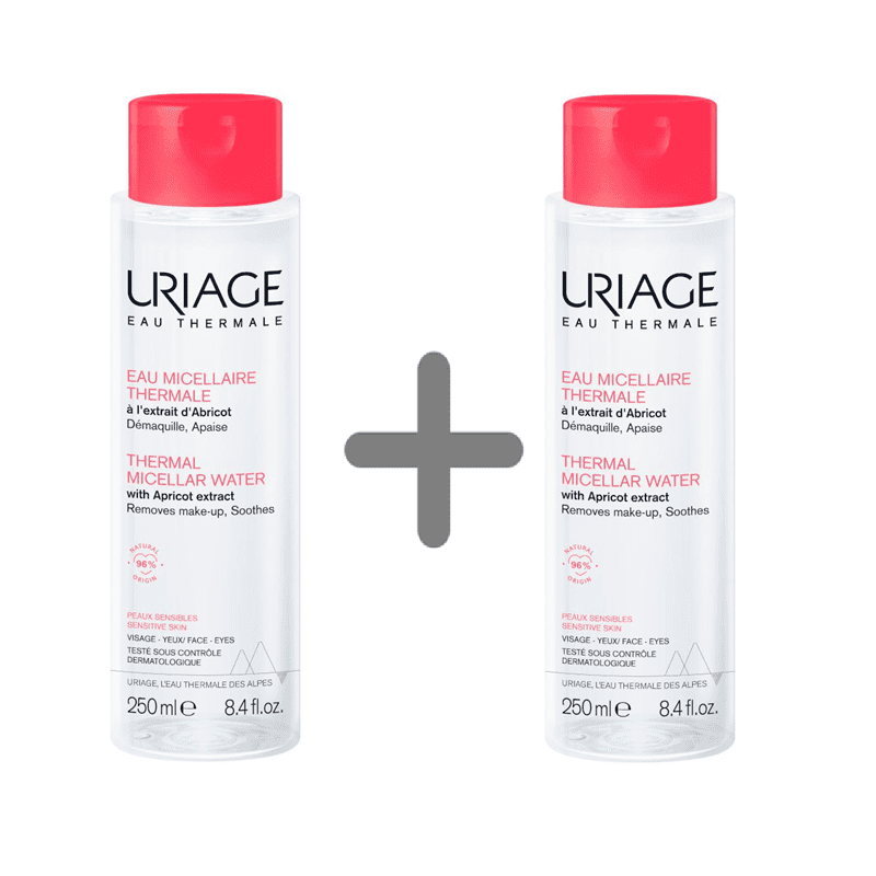 Uriage Micelarna voda za čišćenje osjetljive kože sklone crvenilu 250ml 1+1 GRATIS