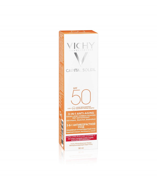 Vichy CAPITAL SOLEIL Krema za zaštitu od sunca s anti-age efektom SPF50 50ml