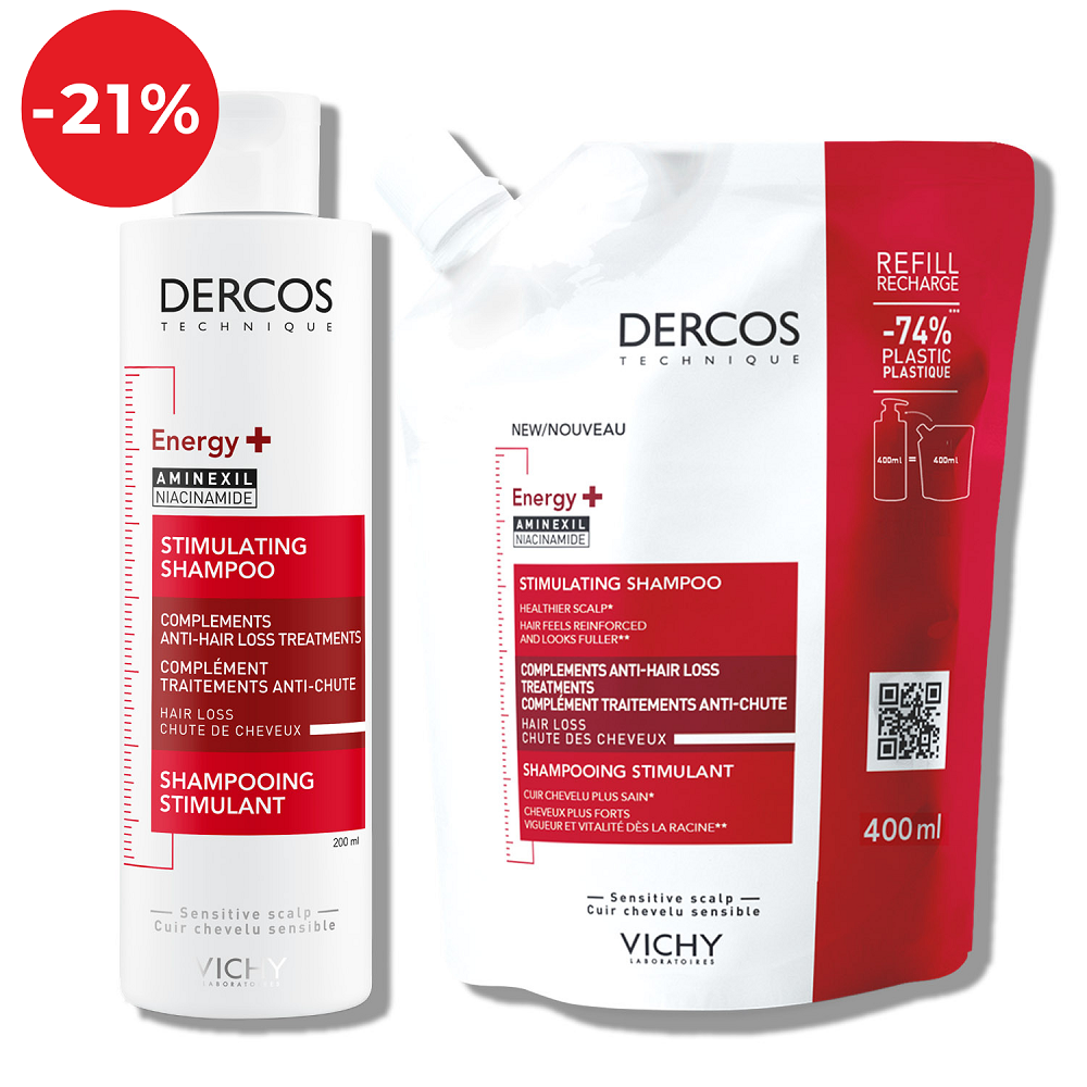 Vichy DERCOS šampon protiv ispadanja kose + eko punjenje