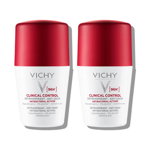 Vichy Deo-Duo paket: Roll-on CLINICAL CONTROL dezodorans, testiran za kontrolu prekomjernog znojenja do 96h