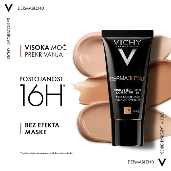 Vichy Dermablend korektivni tekući puder-nijansa 15 Opal 30 ml