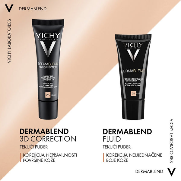 Vichy Dermablend korektivni tekući puder-nijansa 15 Opal 30 ml