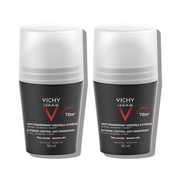 Vichy Homme Deo-Duo paket: Antiperspirant roll-on za zaštitu od znojenja do 72h