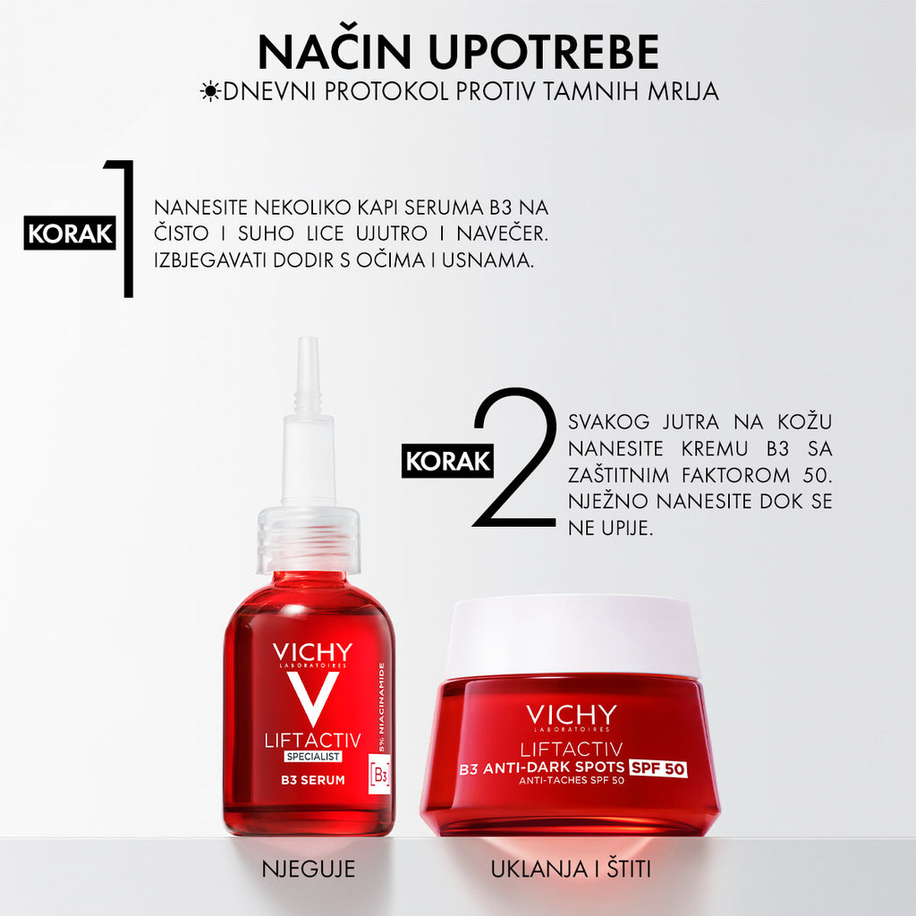 Vichy LIFTACTIV Protokol protiv hiperpigmentacijskih mrlja (serum i dnevna njega)