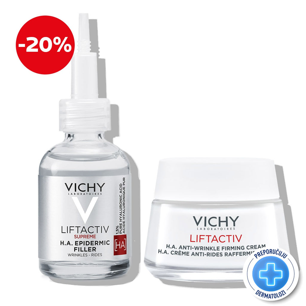 Vichy LIFTACTIV Protokol za punoću kože s 1,5% čiste hijaluronske kiseline (serum i dnevna njega)