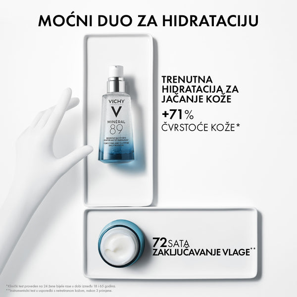 Vichy MINERAL 89 Protokol za intenzivno hidratiziranu i snažniju kožu za sve tipove kože