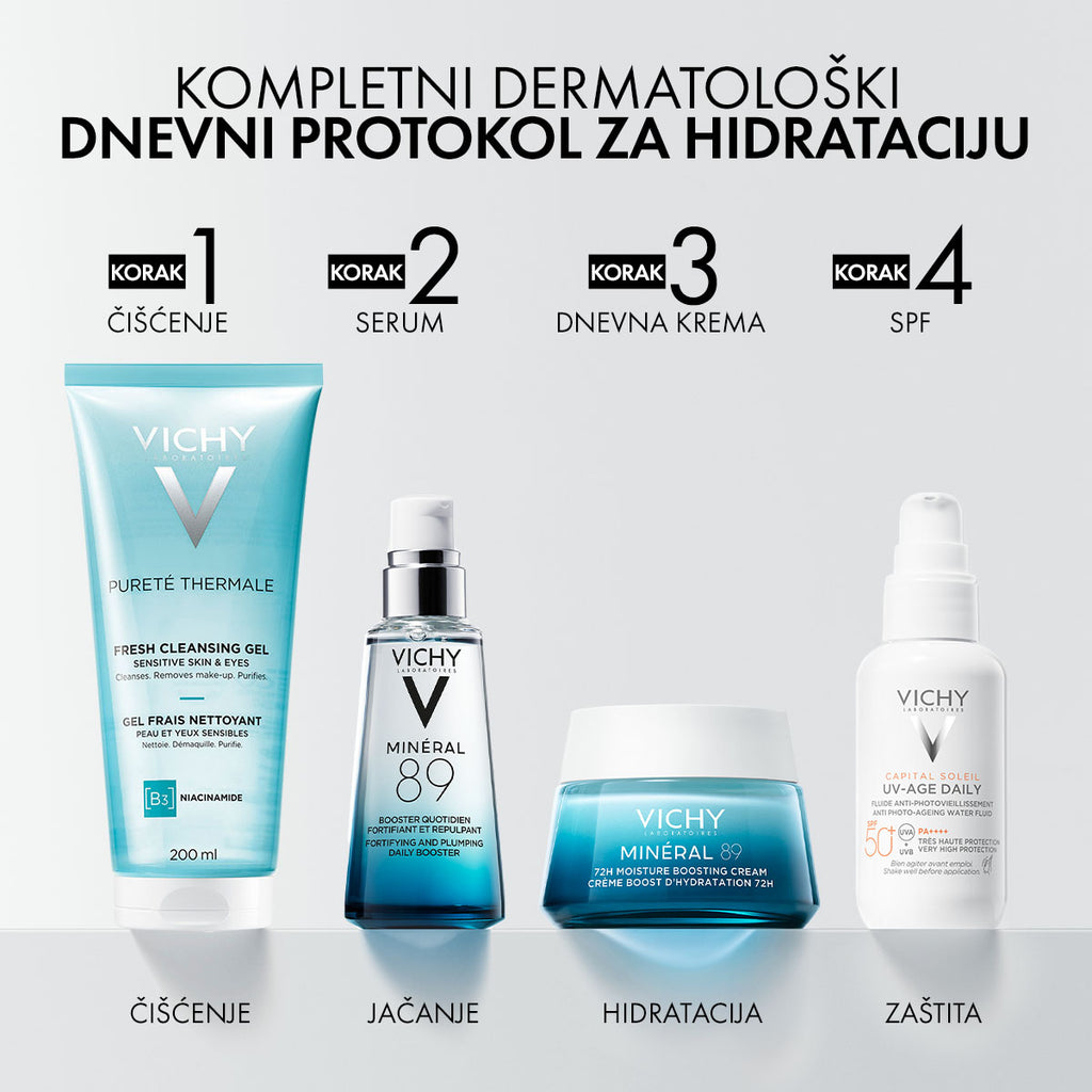 Vichy MINERAL 89 Protokol za intenzivno hidratiziranu i snažniju kožu za sve tipove kože