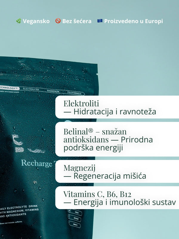EQUA RECHARGE Tonic okus limeta i menta 20 vrećica, dodatak prehrani