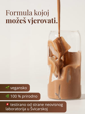 EQUA Veganski proteini od čokolade 600 g, dodatak prehrani