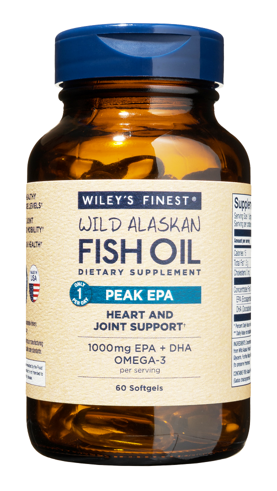 Wiley's Finest Wild Alaskan Fish Oil Peak EPA 60 kapsula, dodatak prehrani