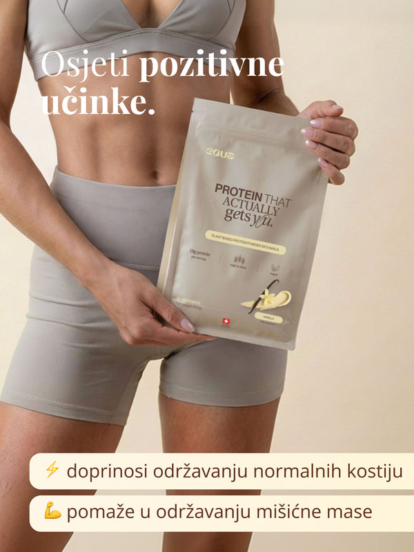 EQUA Veganski proteini od vanilije 600 g, dodatak prehrani