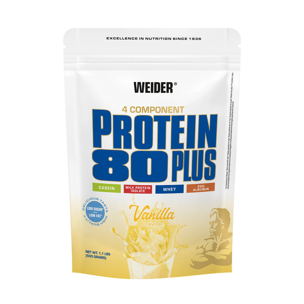 Weider Protein 80 plus od vanilije 500 g, dodatak prehrani