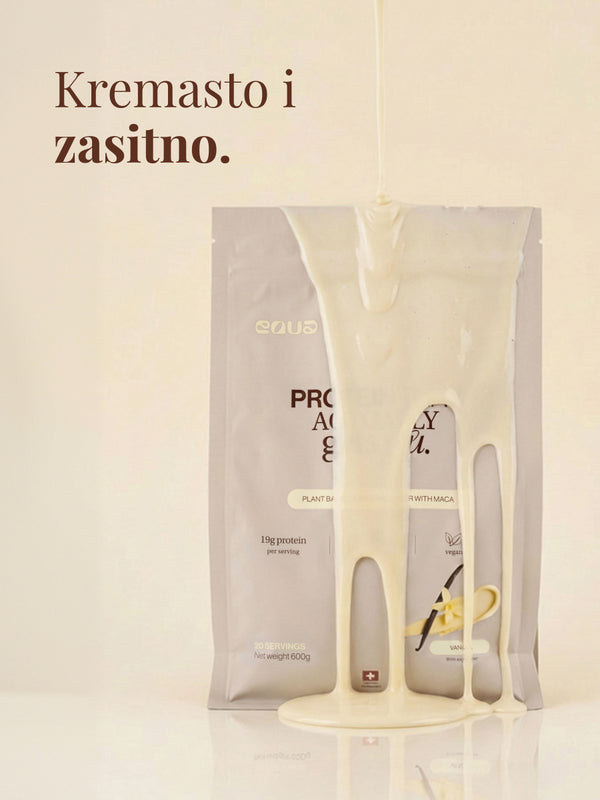 EQUA Veganski proteini od vanilije 600 g, dodatak prehrani
