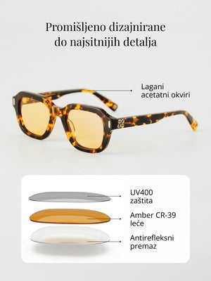 EQUA The Editor naočale za plavo svjetlo i UV Tortoise