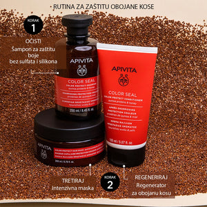 Apivita Šampon za zaštitu boje kose s proteinima kvinoje i medom 250 ml