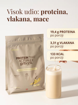 EQUA Veganski proteini od vanilije 600 g, dodatak prehrani