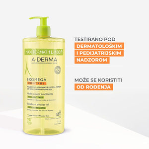 A-Derma Exomega Control emolijentno ulje za tuširanje 1 L