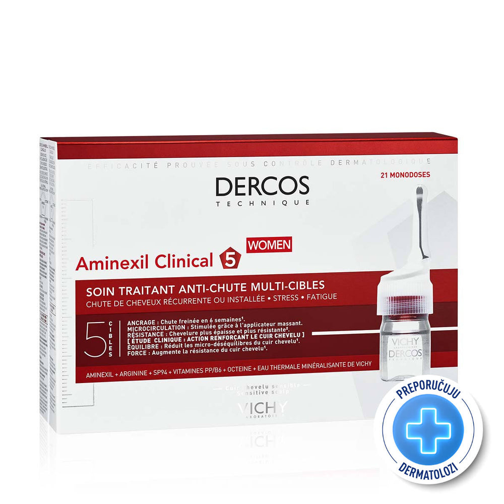Vichy Dercos AMINEXIL CLINICAL 5 - žene 21 ampula