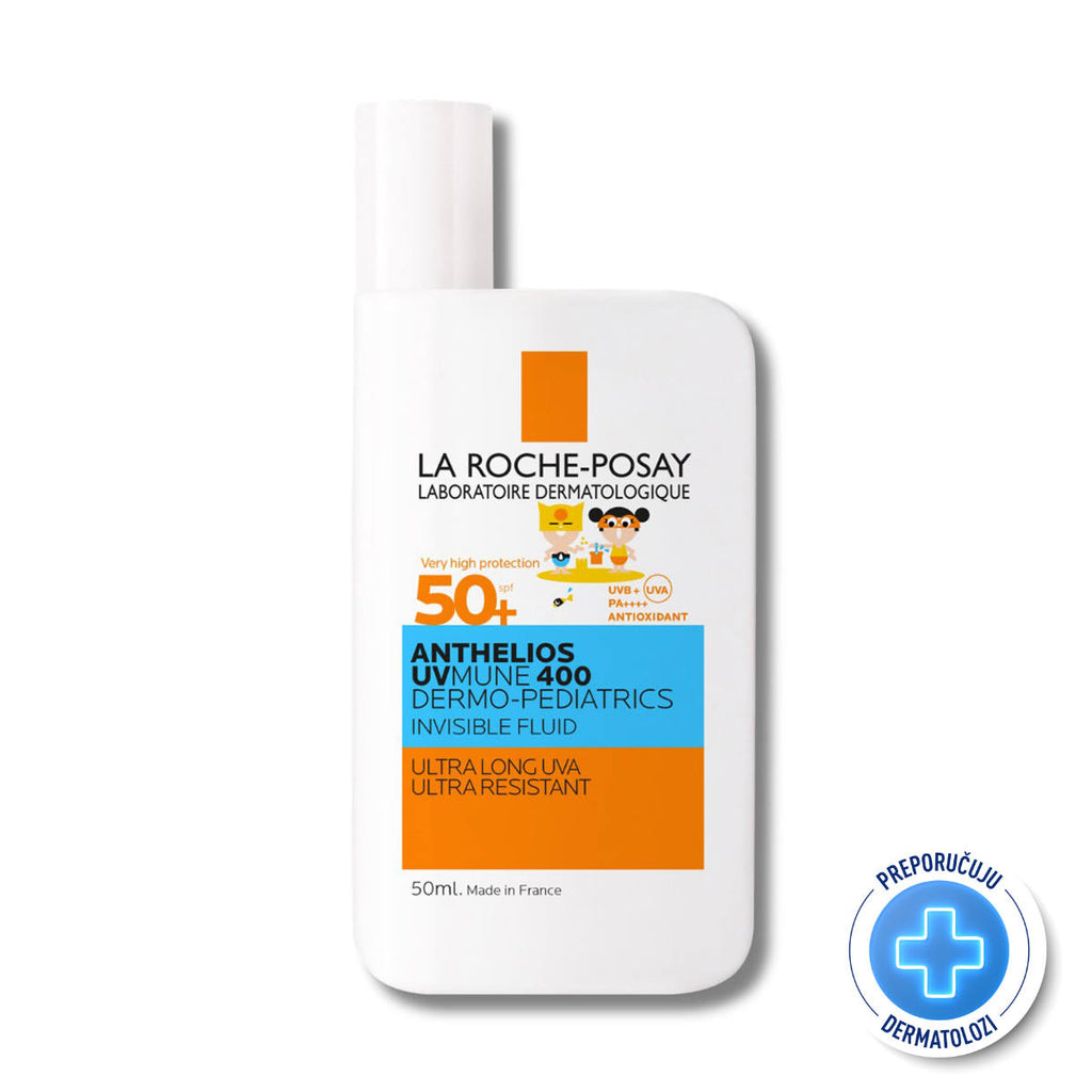 La Roche-Posay ANTHELIOS UVMUNE 400 DERMO - PEDIATRICS Nevidljivi fluid za zaštitu od sunca za djecu SPF50+ 50 ml